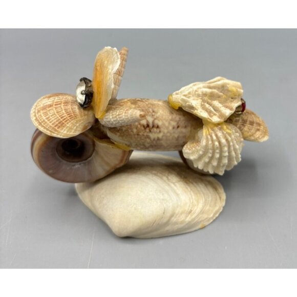 Unique Handmade Seashell Motorcycle‎ Figurine - Picture 4 of 5